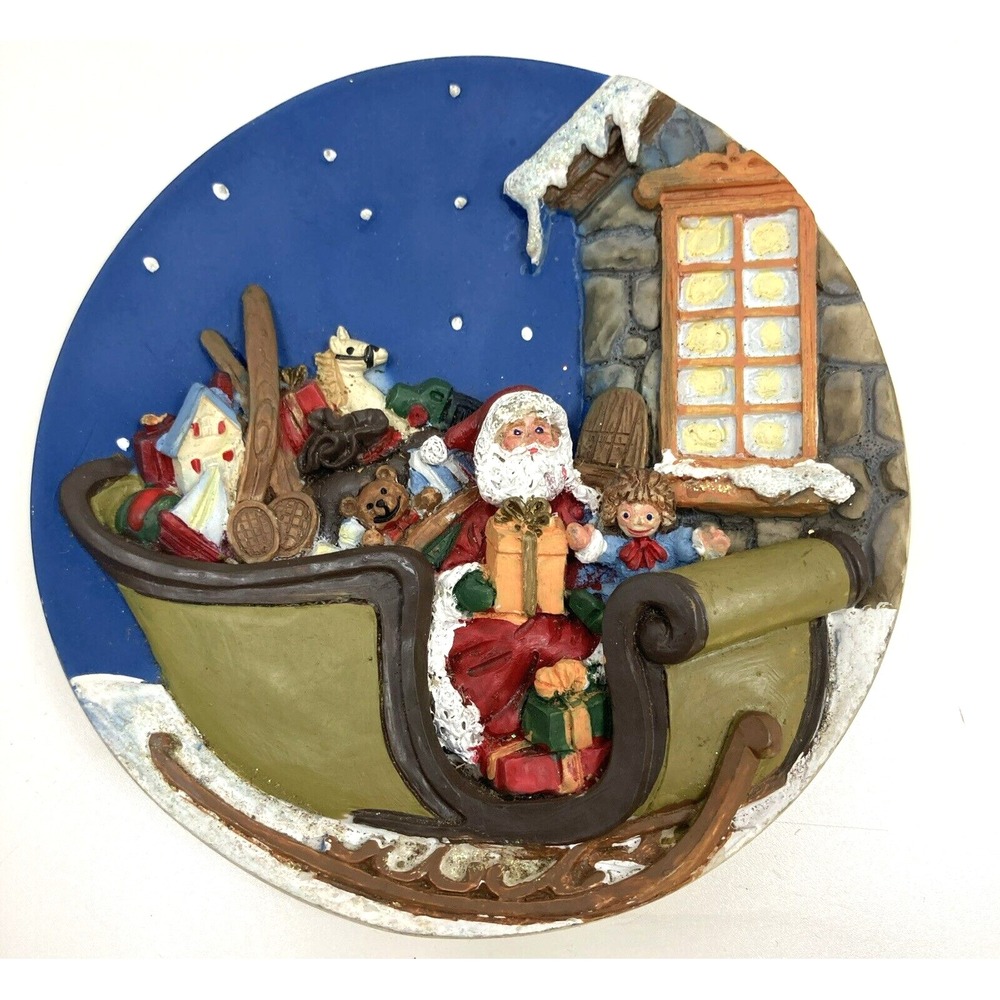 Vintage Christmas Decor Plate "A Christmas Remembered" Collectors Edition - 1997